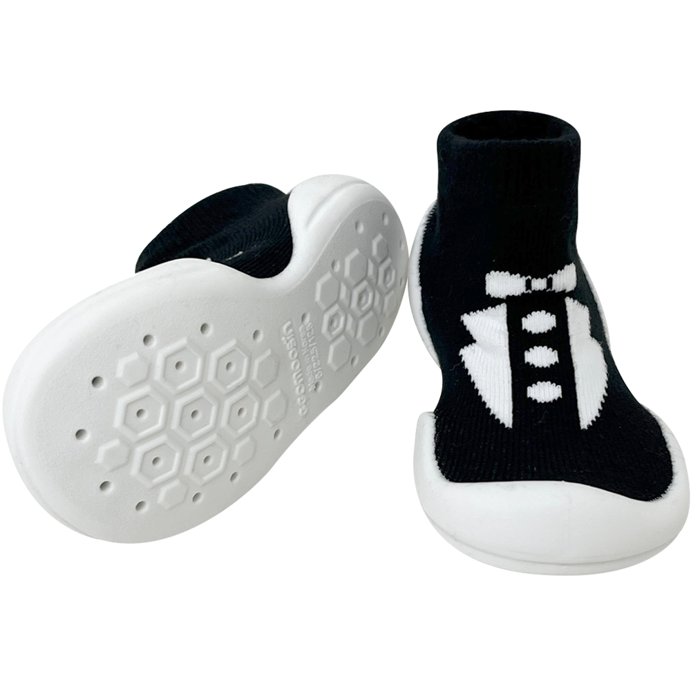 Tuxedo Baby First Walking Socks Shoes