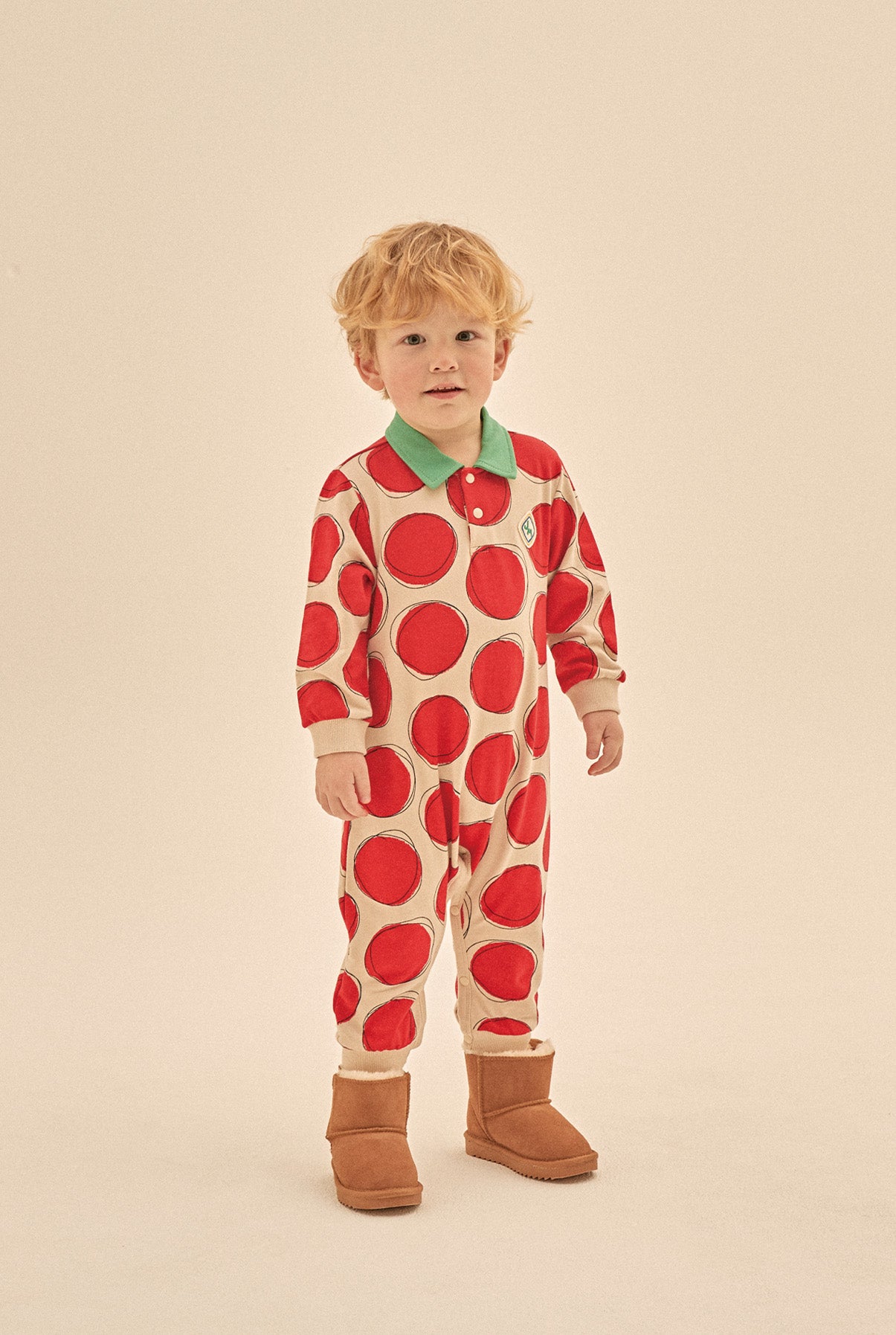Red Dot Baby Jumpsuit