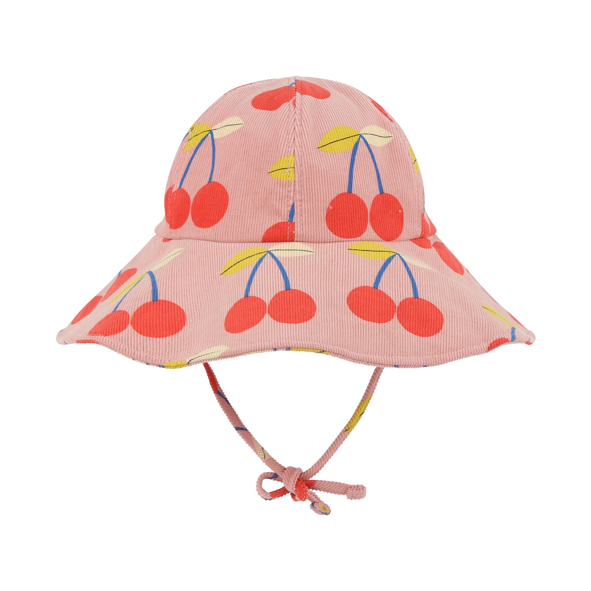 Cherry Corduroy Bucket Hat