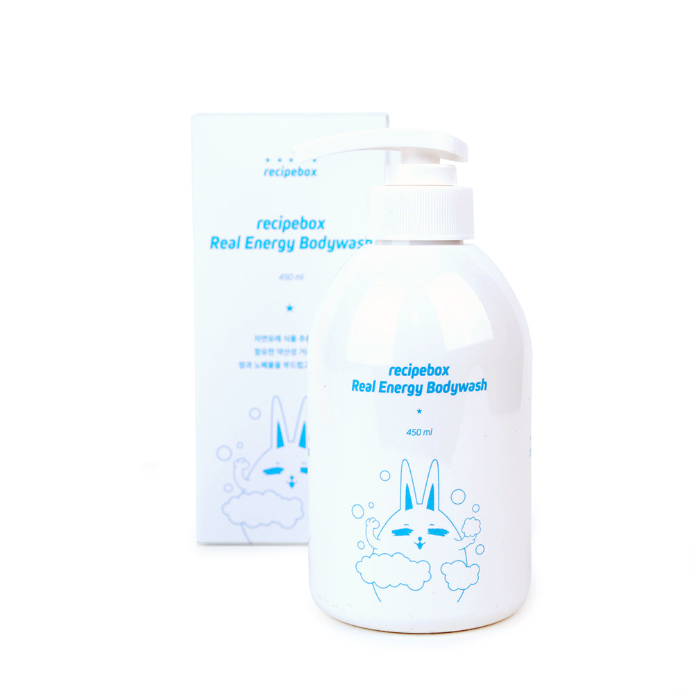 Real Energy Body Wash 450ml: Gentle cleansing for kids, mild foam with allergen-free fresh fragrance.