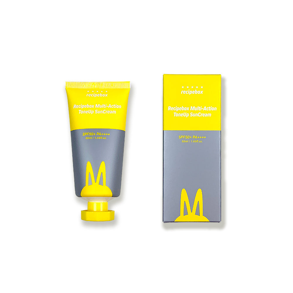 Multi Action Tone Up Sun Cream 50g: All-in-one children's skincare for tone-up, whitening, wrinkle improvement, and sun protection.
